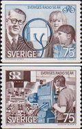 Швеция  1974 «50-летие радиовещания в Швеции»