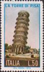 Италия  1973 «800-летие начала строительства Пизанской башни»