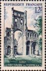 Франция  1954 «1300-летие аббатства Жюмьеж»