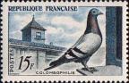 Франция  1957 «Разведение почтовых голубей»