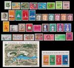 Годовой набор почтовых марок Германии (ФРГ) 1972 года (35 марок, 2 блока)