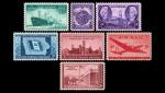 Годовой набор почтовых марок США 1946 года (7 марок)