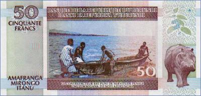Бурунди 50 франков  1994 Pick# 36a