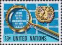 Увеличительное стекло, эмблема ООН